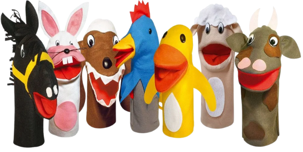 Kit de Fantoches Animais Sortidos